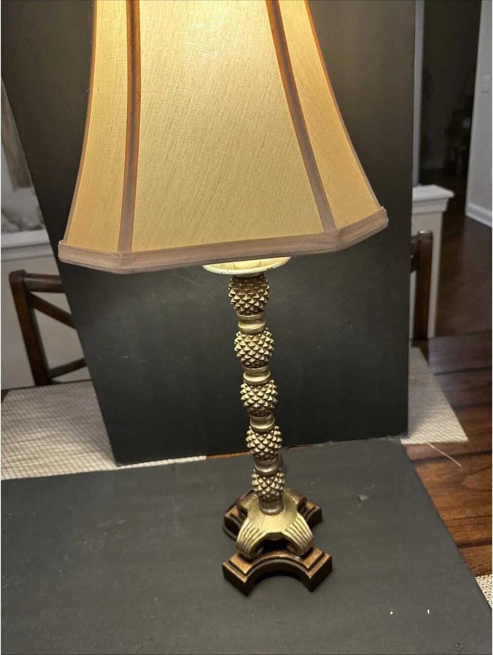 Rare Uttermost Pineapple Designed Body Indoor/Outdoor Table Lamp 31” H